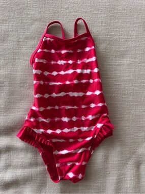Girls red one piece Old Navy swimsuit size 4